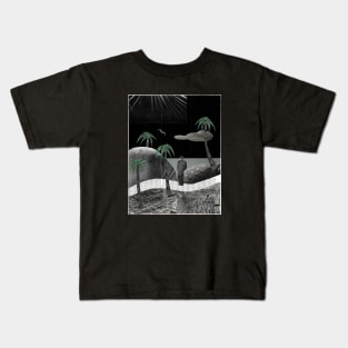 Lonely Isolated Walk at the Beach Kids T-Shirt